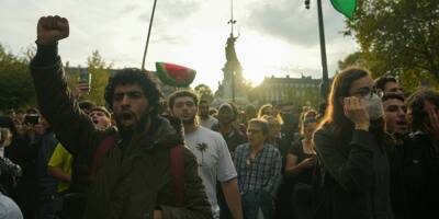 Plusieurs centaines de manifestants pro-palestiniens réunis à Paris ce jeudi malgré l'interdiction