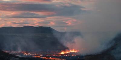 En Islande, la nouvelle éruption dans une fissure volcanique attire les curieux
