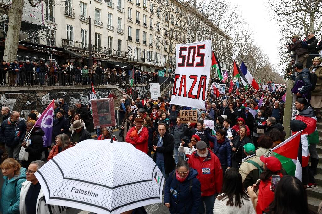 Des milliers de manifestants à Paris pour un "cessez-le-feu immédiat" à Gaza