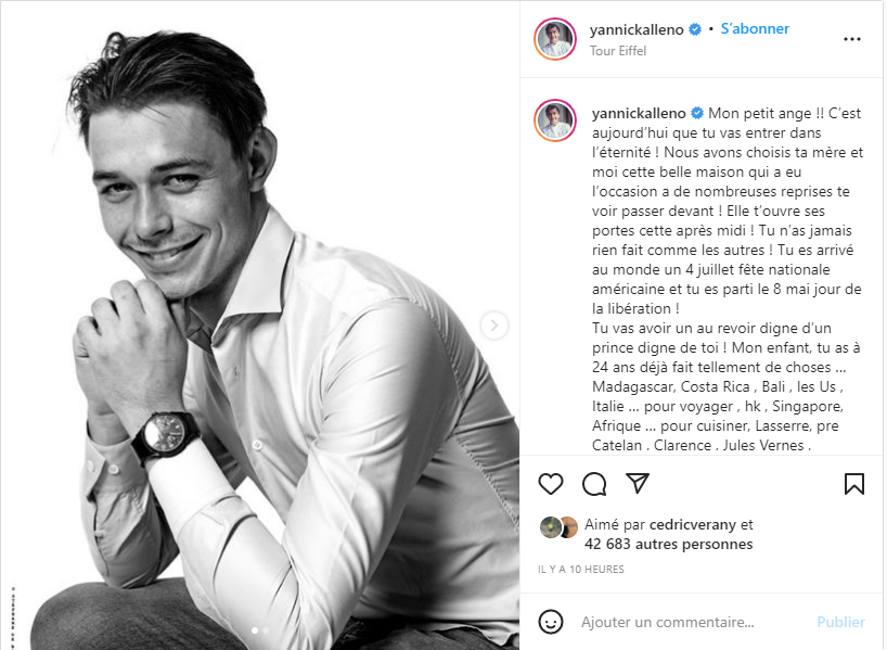 "Homicide routier": sept ans de prison pour le chauffard accusé du décès du fils du chef étoilé Yannick Alléno