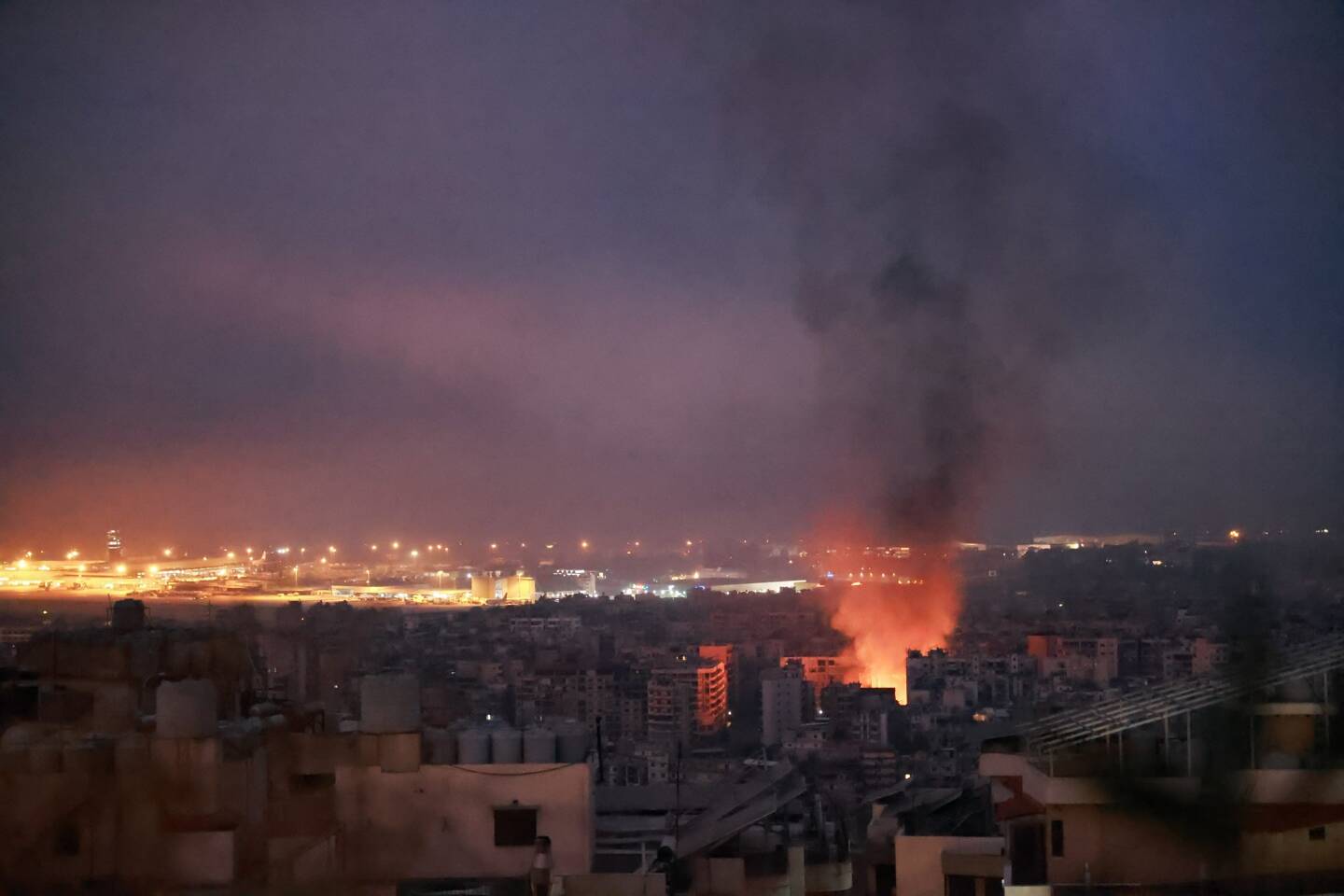 Beyrouth le 6 octobre 2024 après une nuit de bombardements. 