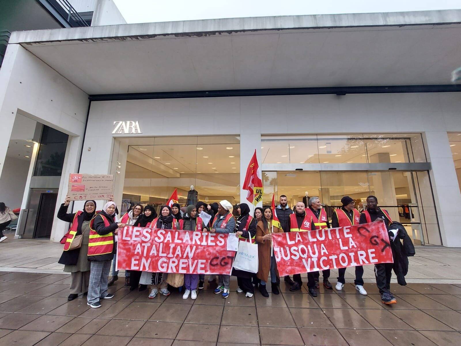 Les salariés d’Atalian Propreté manifestent à L’Avenue 83 pour de meilleures conditions de travail