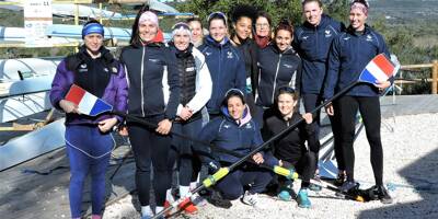 Les féminines de l'équipe de France d'aviron préparent les Jeux Olympiques dans le Var