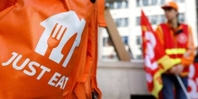 Manifestation de livreurs de Just Eat en France contre un plan de licenciements