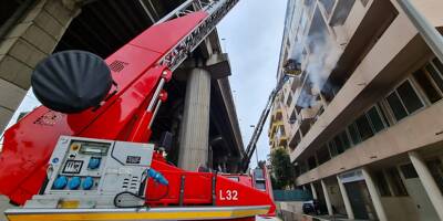 Un feu d'habitation mobilise une trentaine de pompiers à Nice