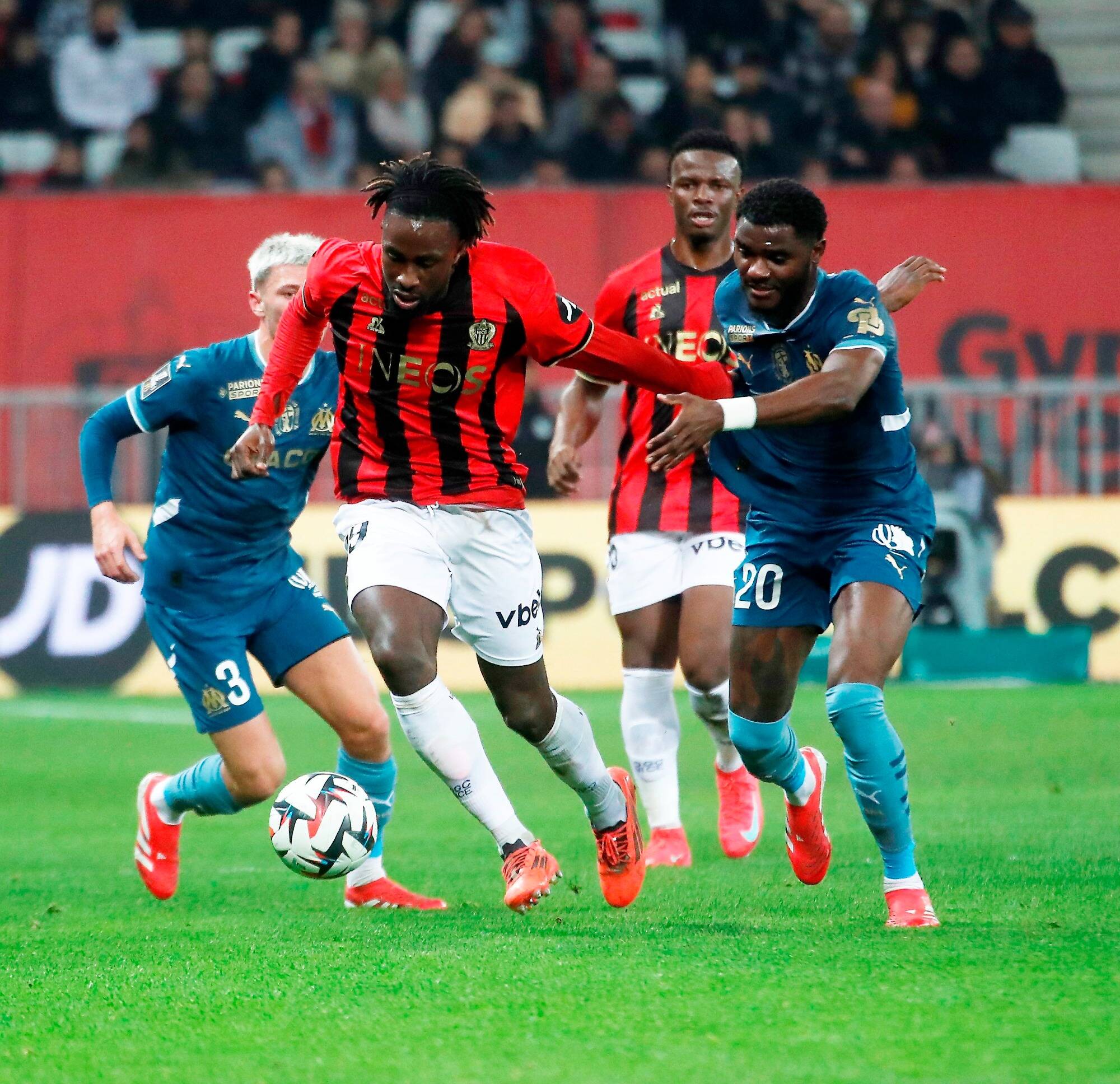 OGC Nice-OM (2-0): les notes des joueurs niçois