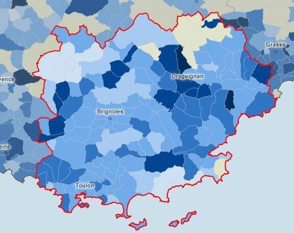 Covid-19: la carte de l'épidémie dans le Var, commune par commune