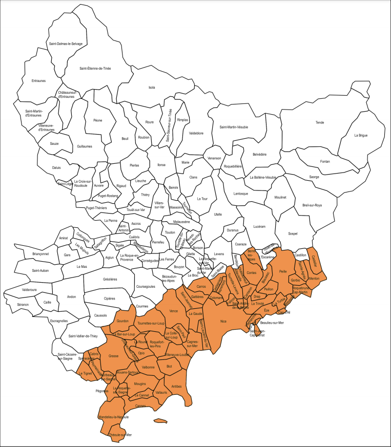 CARTE. Voilà la liste intégrale des communes des Alpes-Maritimes concernées par le confinement partiel