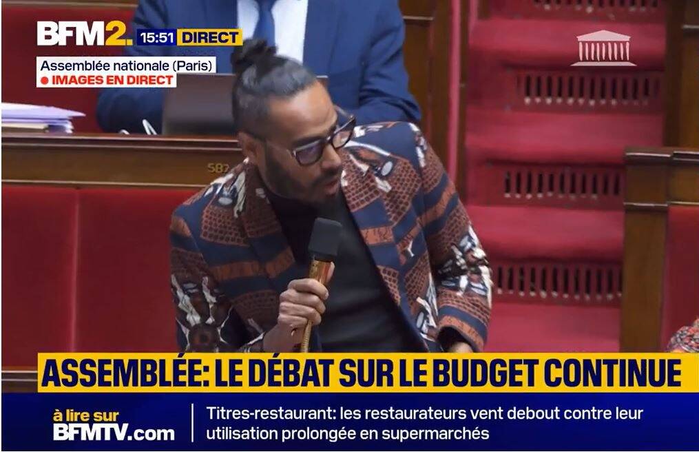 "Plutôt que de parler de travail au noir, pourquoi ne pas utiliser travail dissimulé?": un député ultramarin interpelle l'assemblée