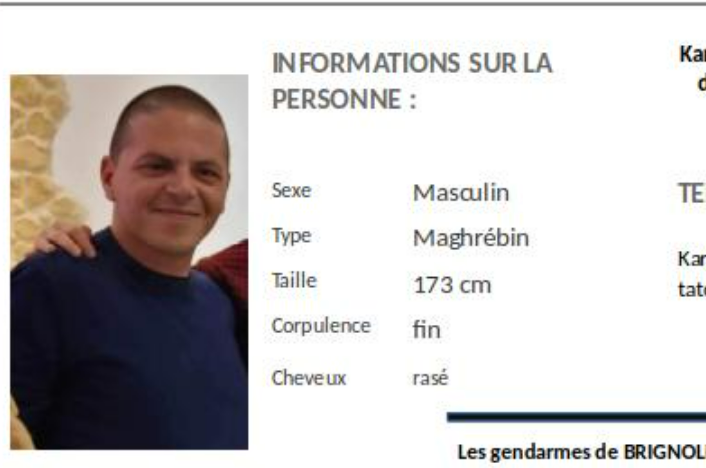 Avez-vous vu cet homme? "Majeur protégé", il a disparu depuis dimanche dans le Var
