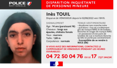 Appel à témoins: une ado disparaît près de Lyon, les enquêteurs pensent qu'elle se cache dans le sud-est