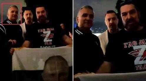 Open d'Australie: le père du joueur de tennis serbe Novak Djokovic filmé avec des supporters pro-russes