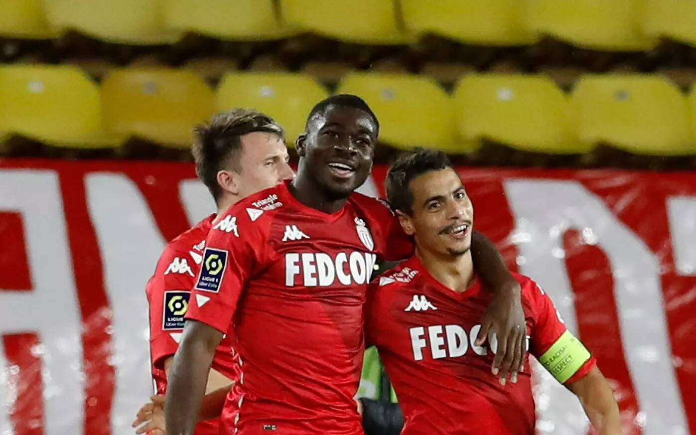 Les joueurs de l'AS Monaco Wissam Ben Yedder et Youssouf Fofana en dédicaces ce mercredi