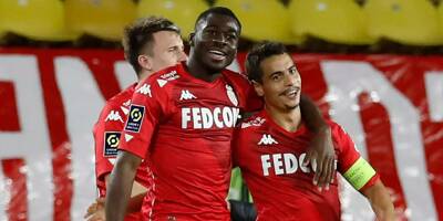 Les joueurs de l'AS Monaco Wissam Ben Yedder et Youssouf Fofana en dédicaces ce mercredi