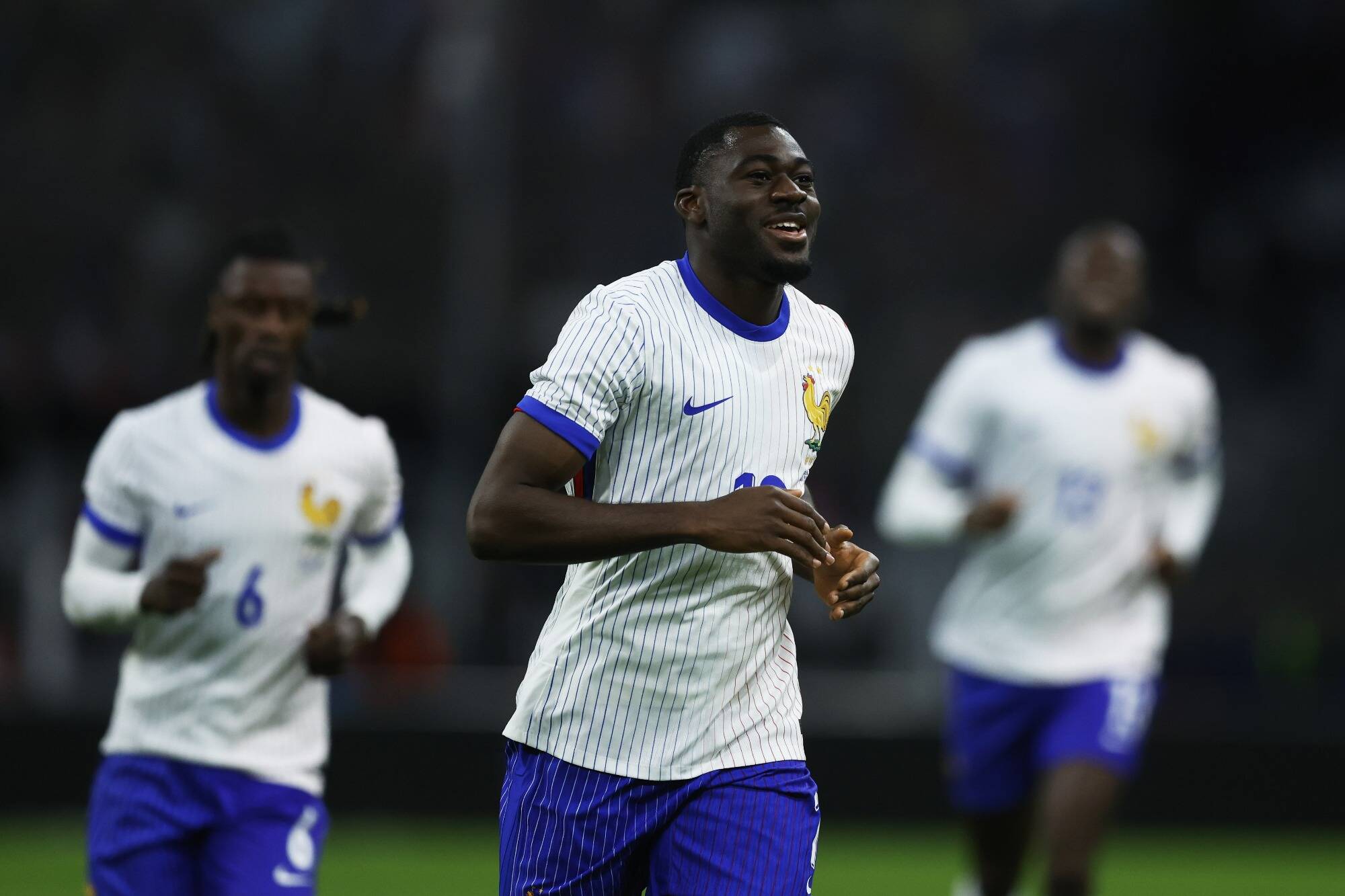 Monegasque Youssouf Fofana equalizes for the Blues against Chile