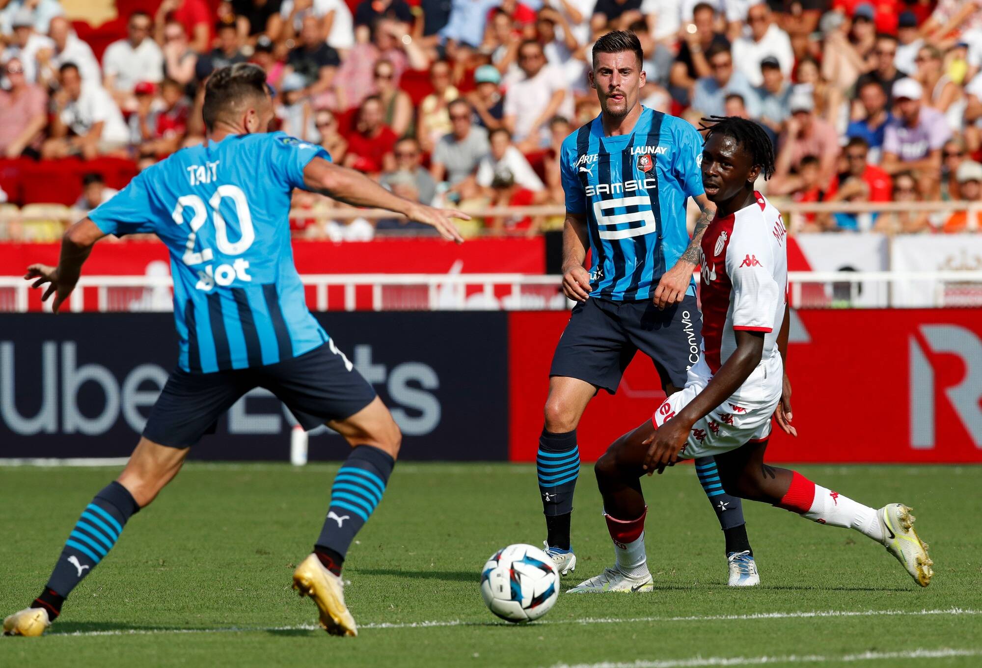 Magassa et Akliouche dans le onze de l'AS Monaco contre Rodez en Coupe de France