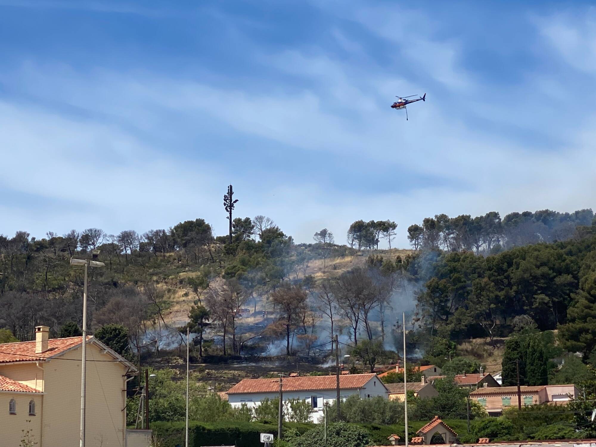 Un départ de feu ce lundi à Saint-Mandrier-sur-Mer