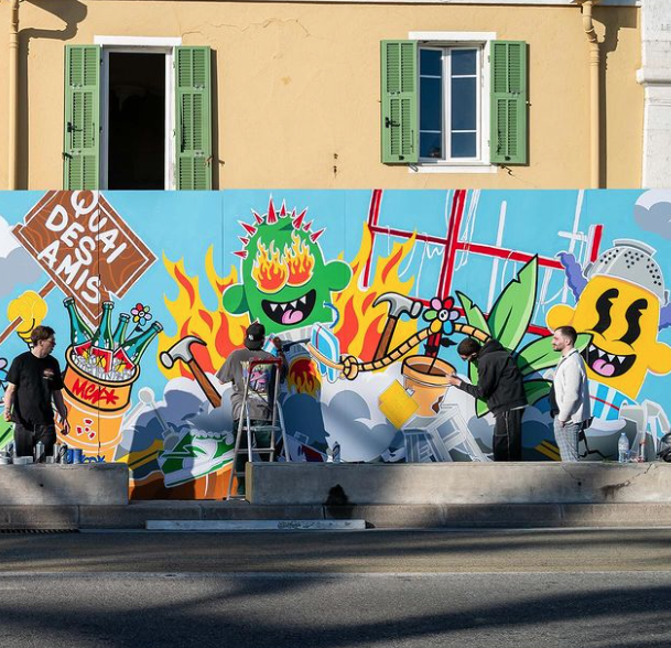 C'est quoi cette énorme fresque qui est apparue sur le quai des Etats-Unis à Nice?