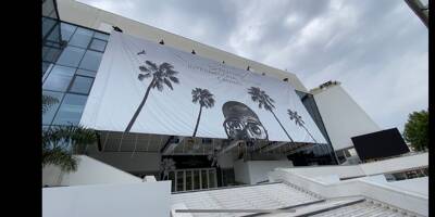 Cannes 2021: l'affiche du 74e FIF a pris place sur le fronton du palais des Festivals