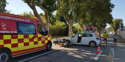 Un motard gravement blessé dans le Golfe de Saint-Tropez après une collision avec une voiture