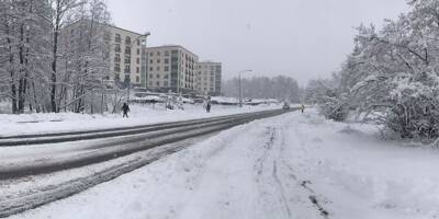 Les transports publics perturbées: des chutes de neige 