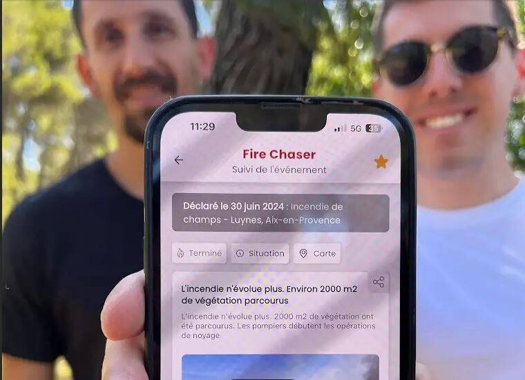 Fire Chaser: une application citoyenne pour aider à lutter contre les feux de forêts