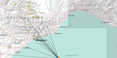 Un tremblement de terre enregistré au large de la Côte d'Azur
