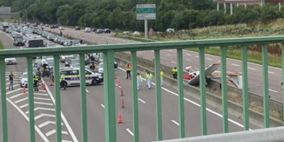 Un avion de tourisme s'écrase sur l'autoroute A4 en Seine-et-Marne, trois morts