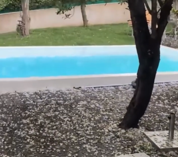 Important orage de grêle sur la Côte d'Azur, les Alpes-Maritimes en vigilance jaune