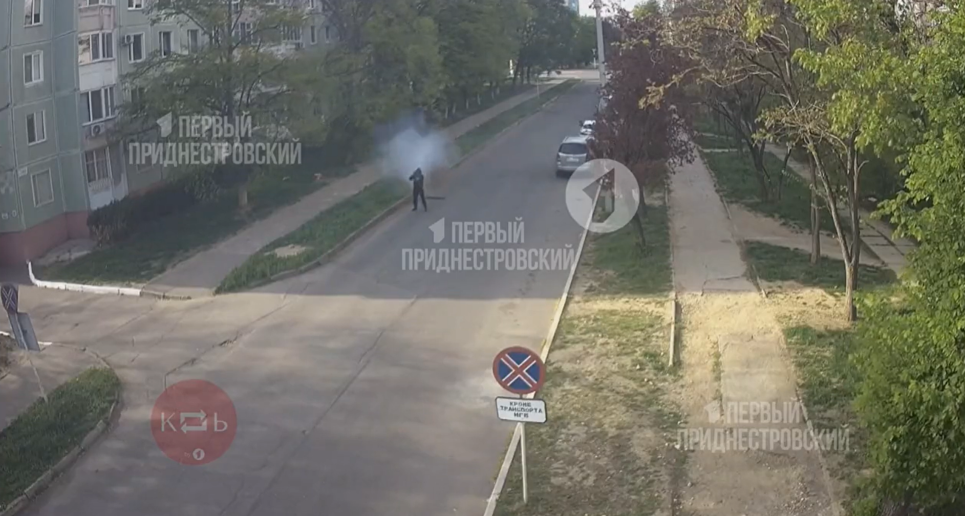 L'attaque au lance-grenade en Transnistrie a été filmée par des caméras de vidéosurveillance, les images dévoilées