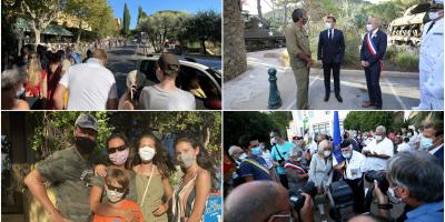 VIDEO. A Bormes-les-Mimosas, l'affluence des grands jours pour apercevoir le président Macron