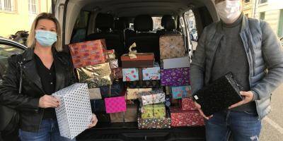 Elle récolte 52 boxes de Noël dans son immeuble pour les plus démunis à Nice