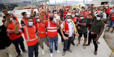 Fin de la grève sur le chantier d'Ikea à Nice, les ouvriers ont repris le travail