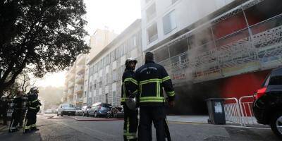 Un feu de voiture à l'origine d'une importante fumée noire à Nice