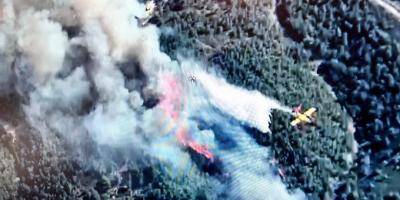 Un violent incendie ravage près de 300 hectares de végétation près de Marseille