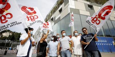 Le CHU en grève à Nice pour réclamer la prime Covid pour tous