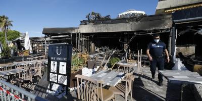 L'incendie qui a dévasté des restaurants du bord de mer à Saint-Laurent 