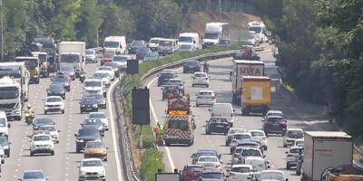 En direction de l'Italie, la circulation perturbée sur l'A8 et ses alentours en raison d'un accident