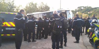 Des centaines de gendarmes déployés mardi matin contre le trafic de stupéfiants, un camp de clandestins démantelé