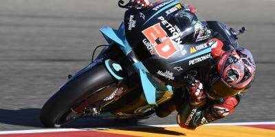 Malgré sa lourde chute, le Niçois Fabio Quartararo arrache la pole position du Grand Prix d'Aragon MotoGP