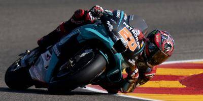 VIDEO. Le Niçois Fabio Quartararo victime d'une grosse chute et évacué sur civière lors du MotoGP d'Aragon