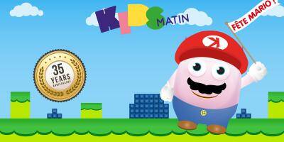 Kids-Matin fête Mario !
