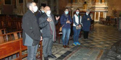 L'évêque de Nice au chevet de l'église Sancta Maria in Albis de Breil-sur-Roya