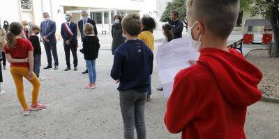 A Toulon, les élus et écoliers rendent hommage à Samuel Paty