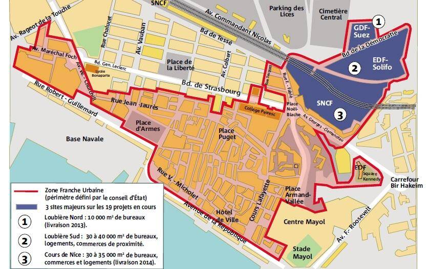 La zone franche urbaine de Toulon séduira encore jusqu’à la fin 2014