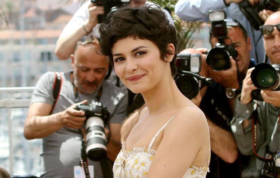 Audrey Tautou lors du photocall mardi à Cannes.