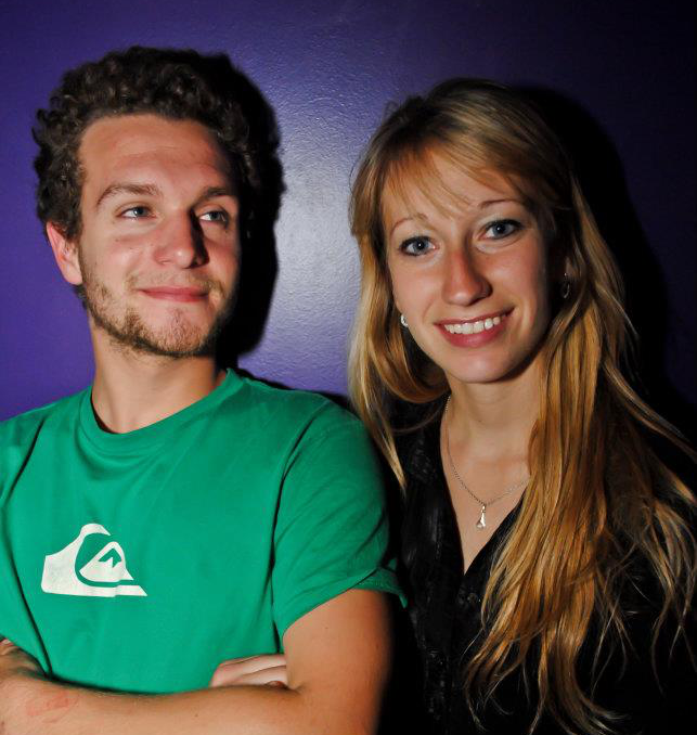 Jérémy Richert, étudiant niçois, ici avec son amie Deborah, a sauvé des baigneurs, le 17juin dernier dans les Marches en Italie centrale.