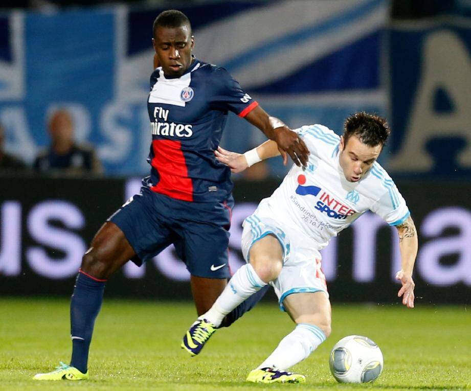 Valbuena (ici face à Matuidi) et les Marseillais ne sont pas passés.