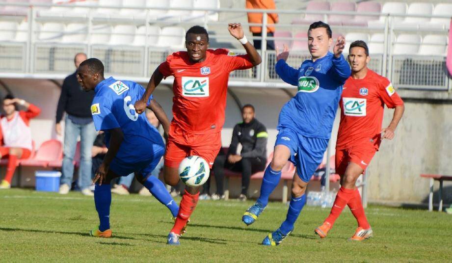 Meité et les Cannois n'auront rien à perdre cet après-midi contre les Verts de l'ASSE. Après avoir éliminé Troyes (Ligue 2), les joueurs de Jean-Marc Pilorget ont sans doute les moyens d'inquiéter l'ogre stéphanois.