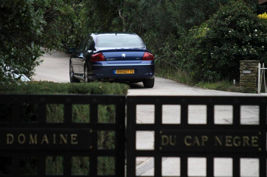 Le domaine du Cap Negre où séjournent régulièrement le président Nicolas Sarkozy et sa femme Carla Bruni-Sarkozy.